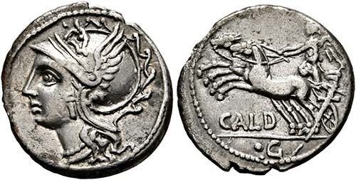 C. Coelius Caldus - Denarius (3,86 ... 