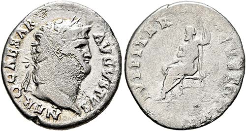 Nero (54-68) - Denarius (2,91 g), ... 