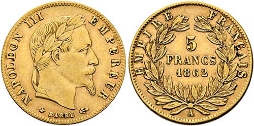 Napoleon III. 1852-1870 - 5 France ... 