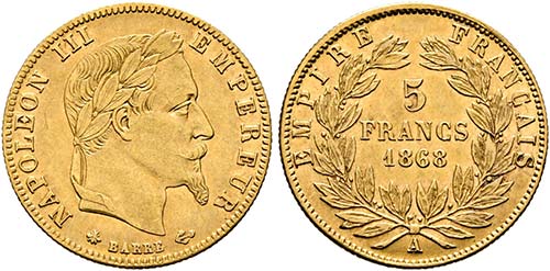 Napoleon III. 1852-1870 - 5 France ... 