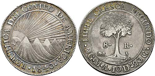 GUATEMALA - 8 Reales 1840 NG-MA ... 