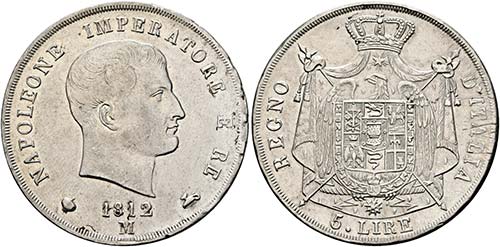 Napoleon I. 1805-1814 - 5 Lire ... 