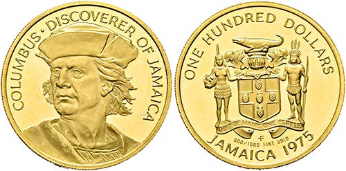 JAMAIKA - 100 Dollars (7,97g) 1975 ... 