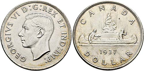 Georg VI. 1936-1952 - Dollar 1937  ... 
