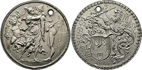 Wien - AE-Medaille (40mm) 1884 ... 