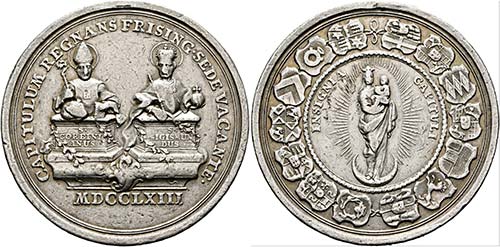 Sedisvakanz 1763 - AR-Medaille ... 