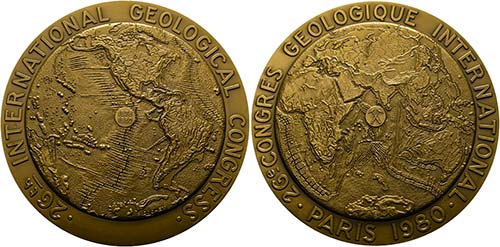 Paris - AE-Medaille (90mm) 1980 ... 