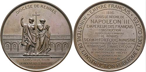 Rennes - AE-Medaille (68mm) 1856 ... 