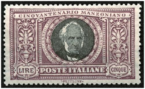ITALIEN - *,   1923 Manzoni 5 L. ... 