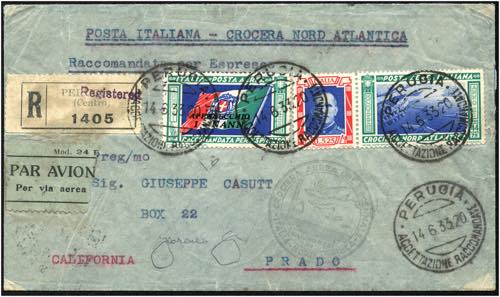ITALIEN - ⌂,   1933 Crociera ... 