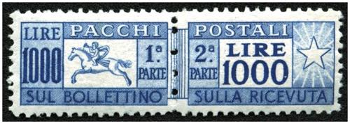 ITALIEN - **,   1954 Paketmarke ... 