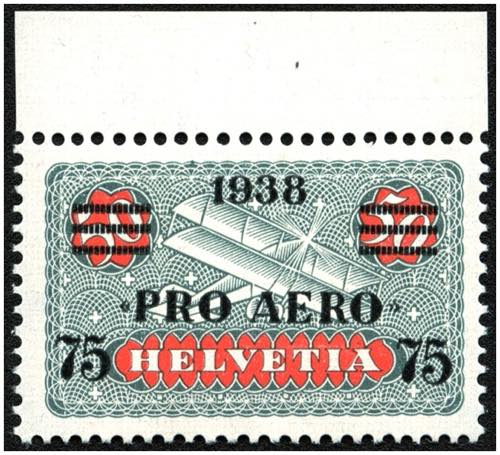 SCHWEIZ - **,   1938 75 Rp. auf 50 ... 