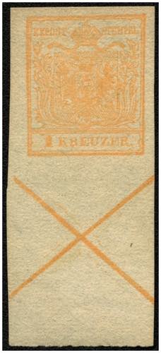 AUSGABE 1850 - (*),   1 Kr. orange ... 