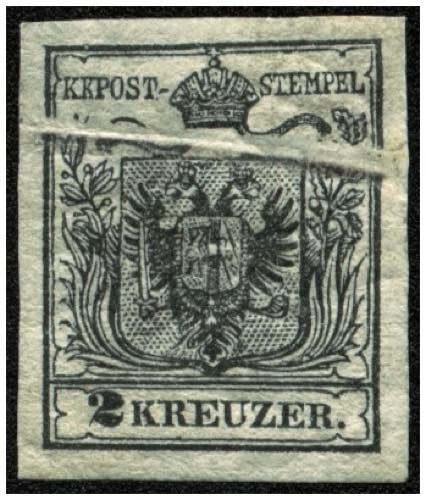 AUSGABE 1850 - *,   2 Kr. schwarz ... 