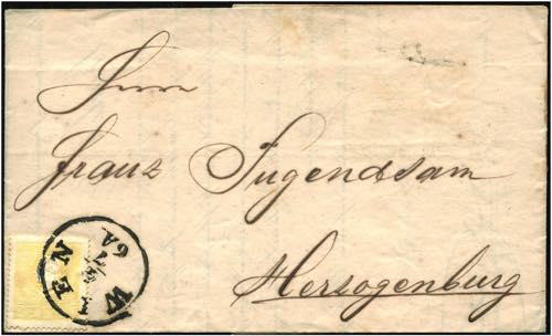AUSGABE 1858 - ⌂,   WIEN 4/7 ... 