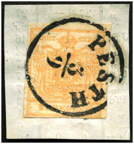 AUSGABE 1850 - ∆  1 Kr. orange ... 
