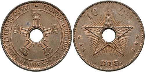 Belgisch Kongo10 Centimes 1888 AV ... 