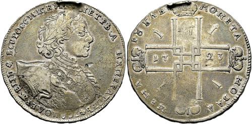 Peter I. 1682-1725Rubel 1723 ... 