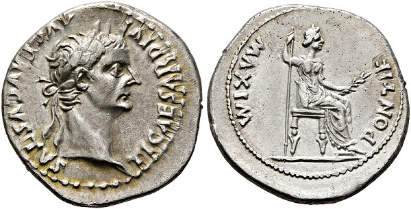 Tiberius (14-37) - Denarius (3,68 ... 