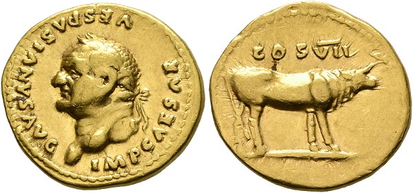 Vespasianus (69-79) - Aureus (7,19 ... 