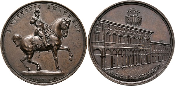 Bologna - AE-Medaille (40mm) 1888 ... 