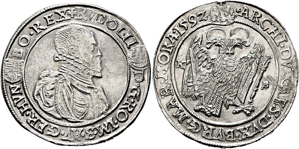 Rudolf II. 1576-1612 - Taler 1592 ... 