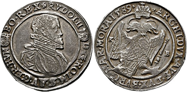 Rudolf II. 1576-1612 - 1/2 Taler ... 