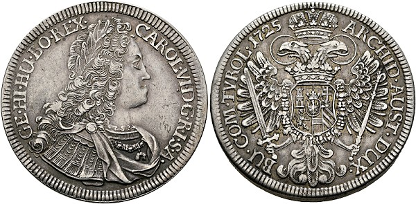 Karl VI. 1711-1740 - Taler 1725 ... 