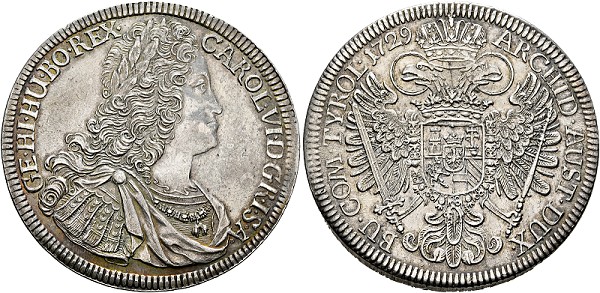 Karl VI. 1711-1740 - Taler 1729 ... 