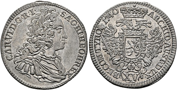 Karl VI. 1711-1740 - XV Kreuzer ... 
