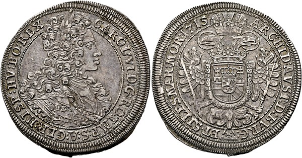 Karl VI. 1711-1740 - 1/2 Taler ... 