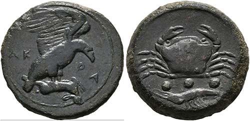 SICILIA - Akragas - Bronze (11,20 ... 