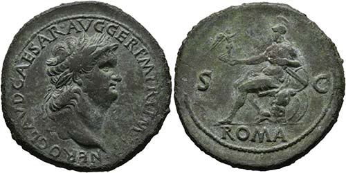 Nero (54-68) - Sestertius (25,93 ... 