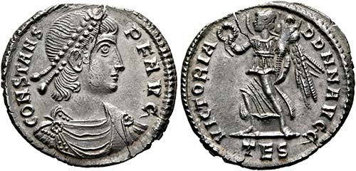 Constans I. (337-350) - Siliqua ... 