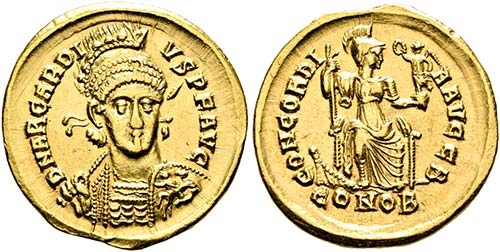 Arcadius (383-408) - Solidus (4,42 ... 