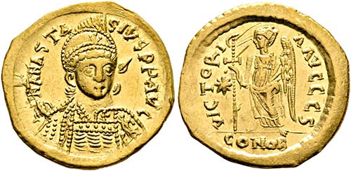 Anastasius I. (491-518) - Solidus ... 