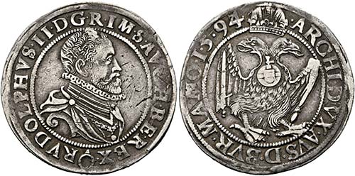 Rudolf II. 1576-1612 - 1/2 Taler ... 