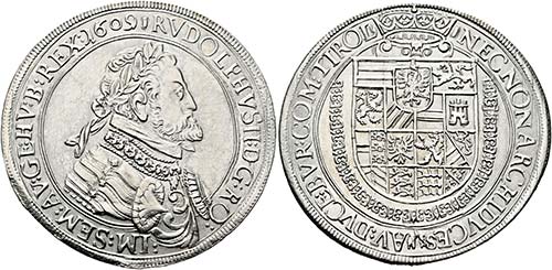 Rudolf II. 1576-1612 - Taler 1609 ... 