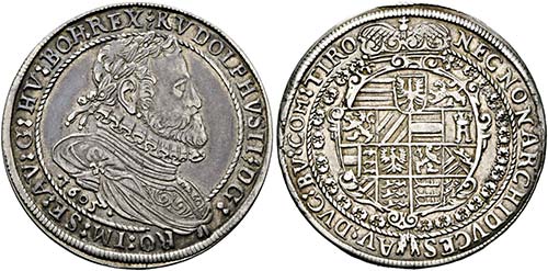 Rudolf II. 1576-1612 - 1/4 Taler ... 