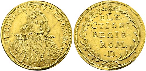 Ferdinand IV. 1653-1654 - AU-Jeton ... 