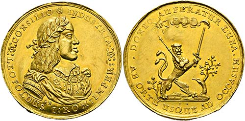 Leopold I. 1657-1705 - AU-Medaille ... 
