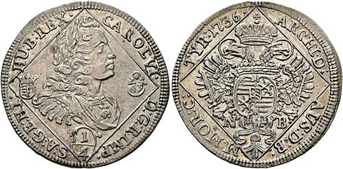 Karl VI. 1711-1740 - 1/4 Taler ... 