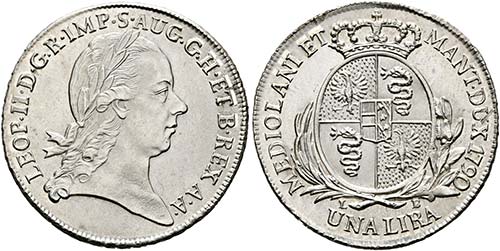 Leopold II. 1790-1792 - Lira 1790 ... 