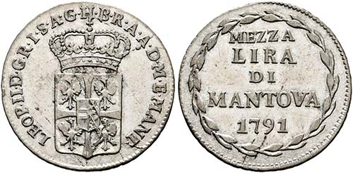 Leopold II. 1790-1792 - 1/2 Lira ... 