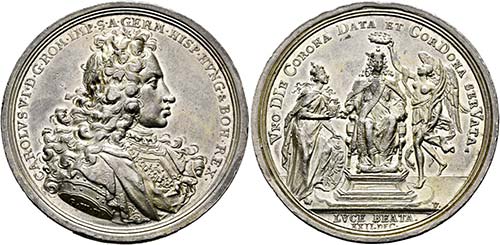 Karl VI. 1711-1740 - AR-Medaille ... 