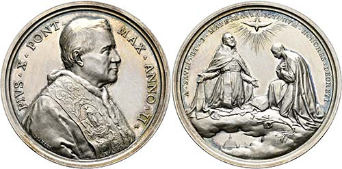Pius X. 1903-1914 - AR-Medaille ... 