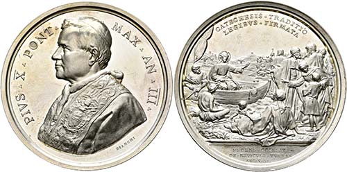 Pius X. 1903-1914 - AR-Medaille ... 