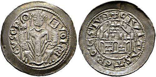 Ulrico de Portis 1234-1254 - Denar ... 