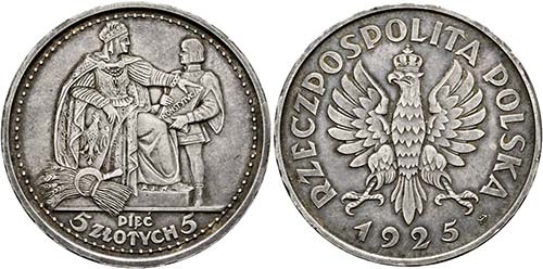 POLEN - Republik - 5 Zlotych 1925 ... 