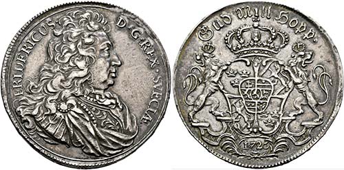 Friedrich I. 1720-1751 - Riksdaler ... 